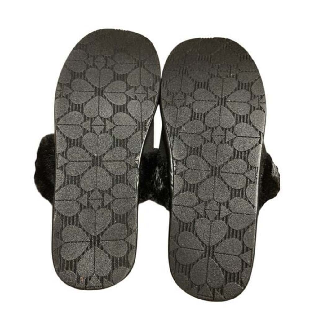 🏷️ Kate Spade New York Lacey Faux Fur Slippers Size 7 - Picture 5 of 5